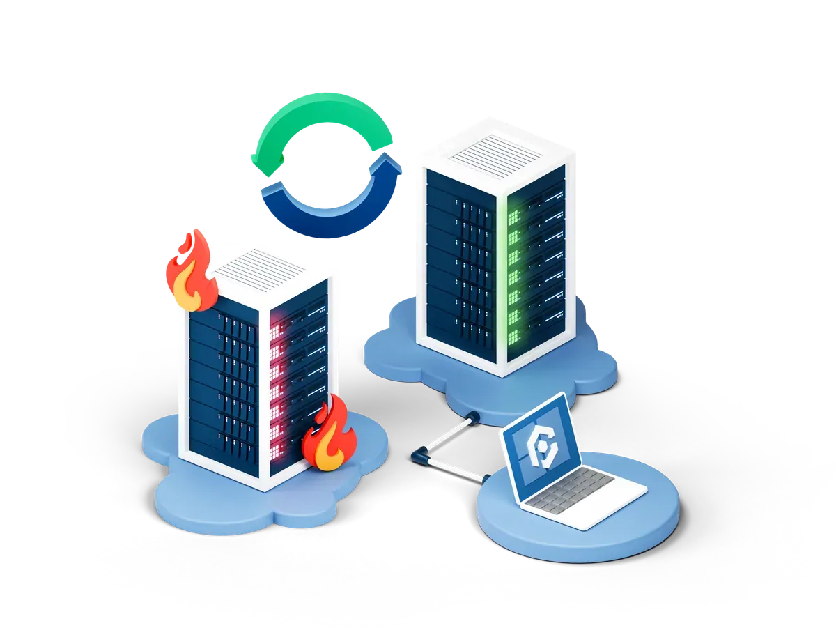 IT disaster recovery planning illustration for UK operational resilience